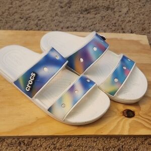 CROCS Multicolor Slide Sandals